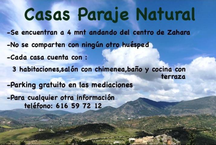 Casas Paraje Natural Zahara De La Sierra Exterior photo